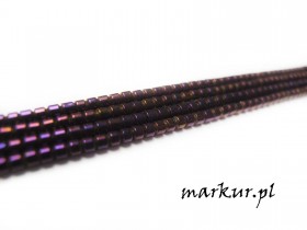 Hematyt kolor fioletowy pałeczka  2/2 mm sznur